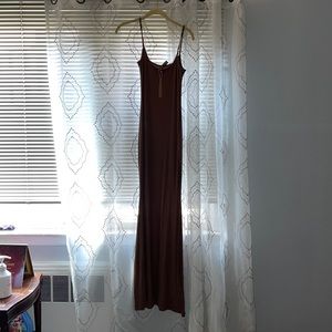 Skims maxi dress in color Wood